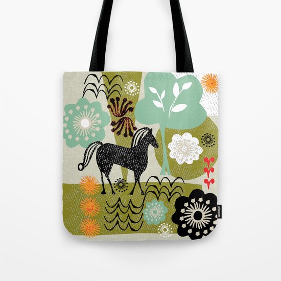 magical horse garden Tote Bag
