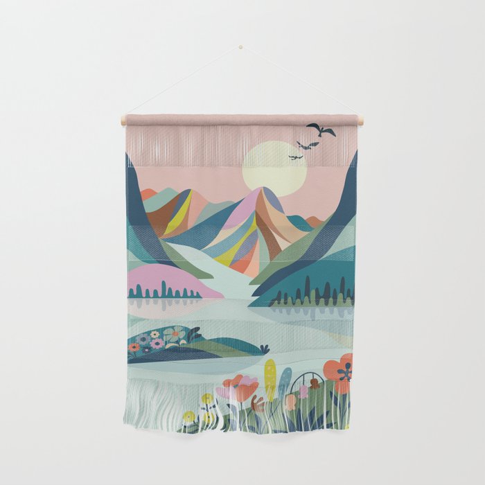 Scenic Mountains Wall Hanging