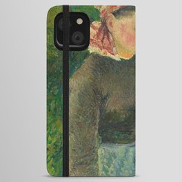 Peasant Woman, 1880 by Camille Pissarro iPhone Wallet Case