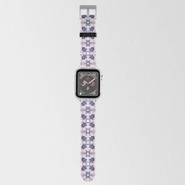 Interesting pretty pink and blue abstract pattern Apple Watch Band