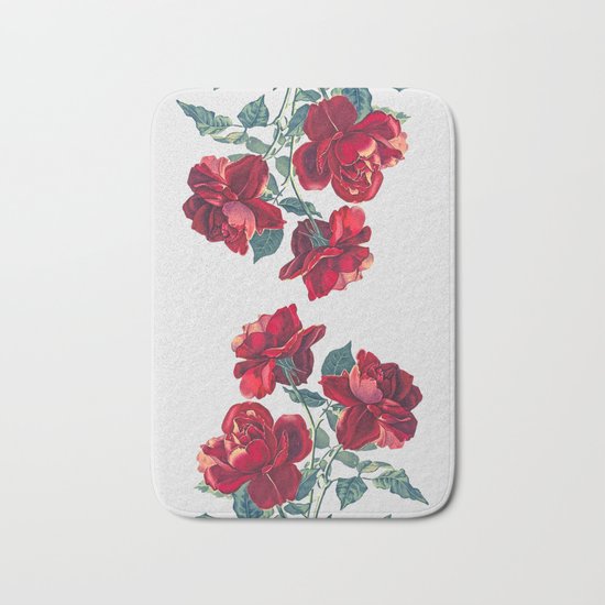 Red Roses Bath Mat