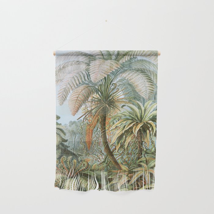Vintage Fern And Palm Tree Art Haeckel 1904 Wall Hanging By Fineearthprints Society6