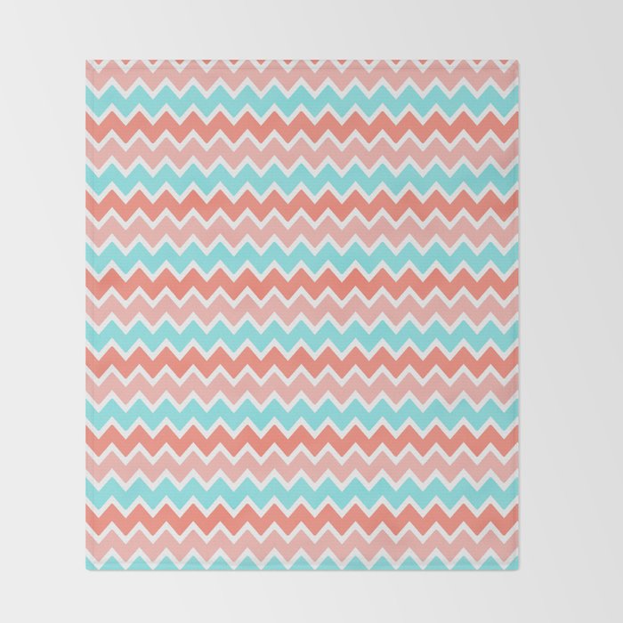 Coral Peach Pink And Aqua Turquoise Blue Chevron Throw Blanket By Unique Pink Chevron Throw Blanket Coral Peach Pink And Aqua Turquoise Blue Chevron Throw Blanket By Unique Pink Chevron Throw Blanket