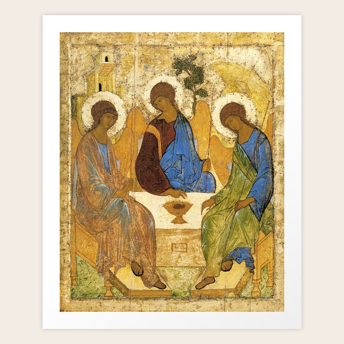 The Holy Trinity By Andrei Rublev Art Print by restoredvintage | Society6