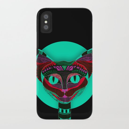 Black CAT- Black iPhone Case