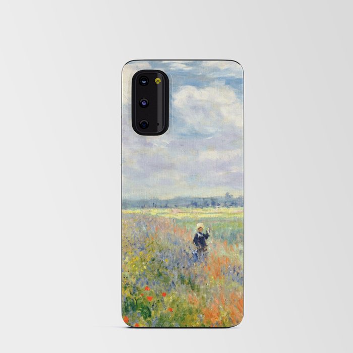 Poppy Fields near Argenteuil by Claude Monet Android Card Case
