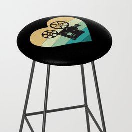 I Love Cinema Retro Movie Projector Bar Stool