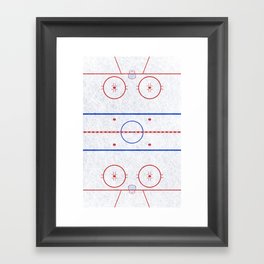 Hockey Rink Framed Art Print