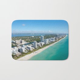 Miami Beach, Florida, Ocean Shoreline Bath Mat