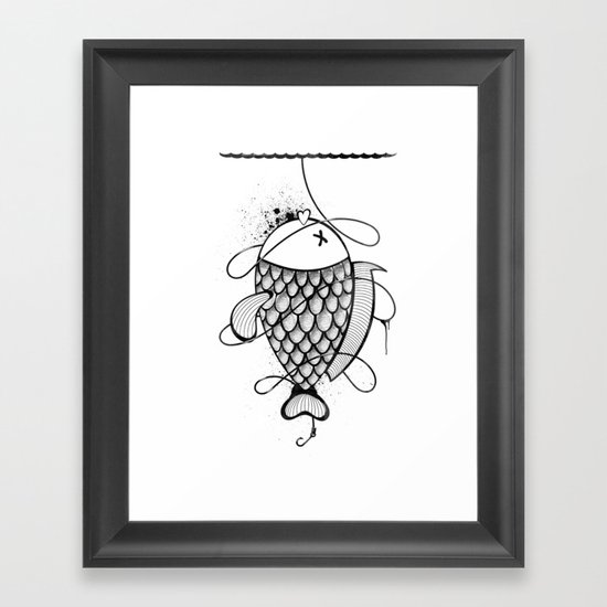 Black Corocoro Framed Art Print