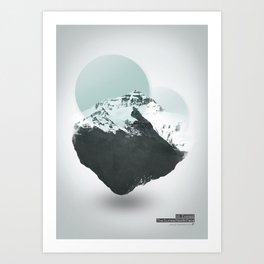 Mt. Everest - The Surreal North Face Art Print