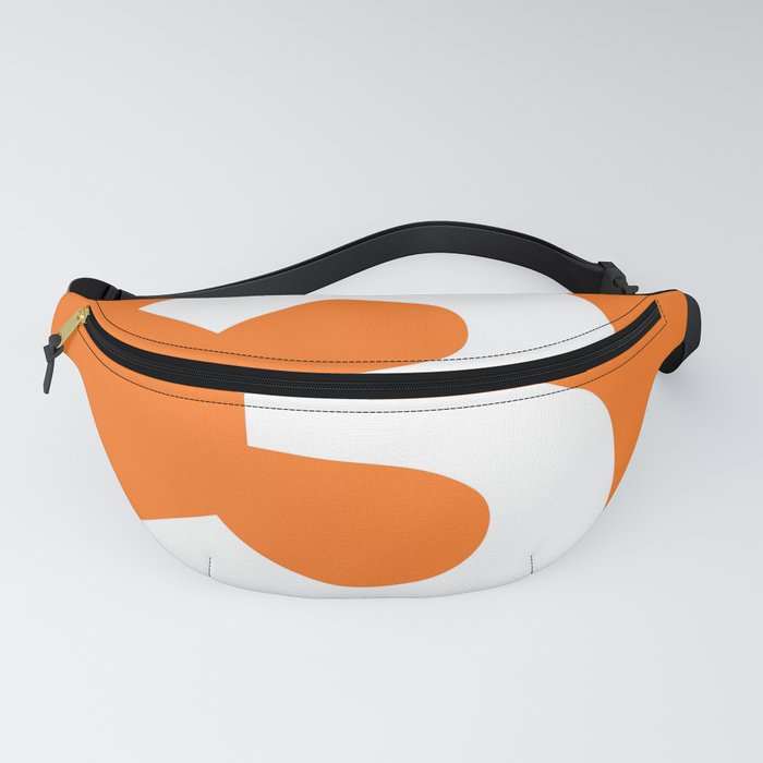 Number 3 (White & Orange) Fanny Pack