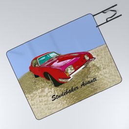 Studebaker Avanti Classic Retro Car Picnic Blanket