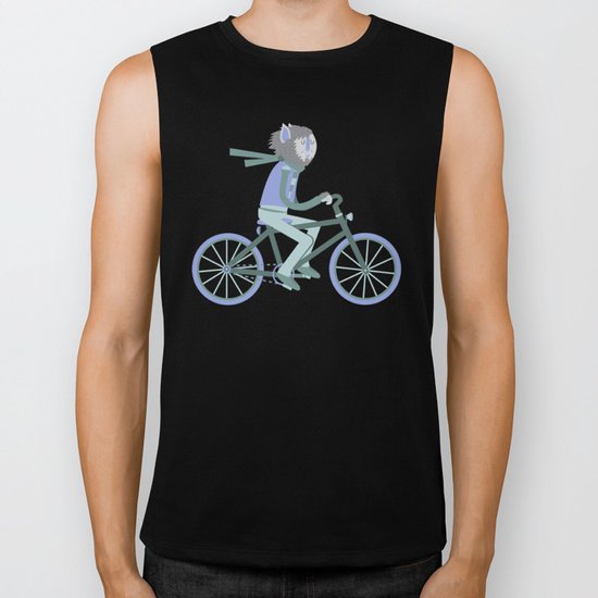 Werewolf Goes For a Ride Biker Tank