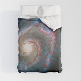 Whirlpool Galaxy and Companion Galaxy Comforter