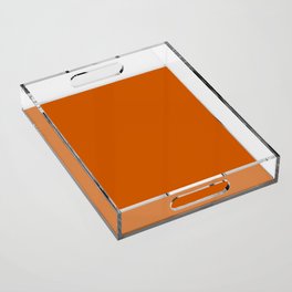 Burnt Orange - solid color Acrylic Tray