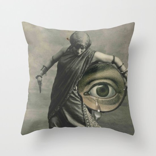 EYE CRY Throw Pillow