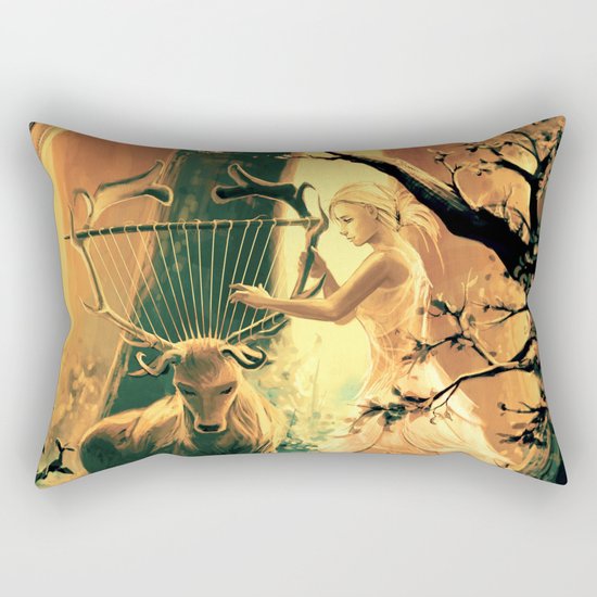 Feral Strings Rectangular Pillow