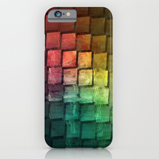 Rainbow grid iPhone & iPod Case