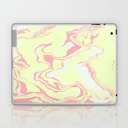 Pink and yellow marble texture. Laptop Skin