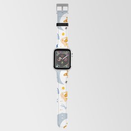 Moths and Moons - Blue & Yellow Apple Watch Band