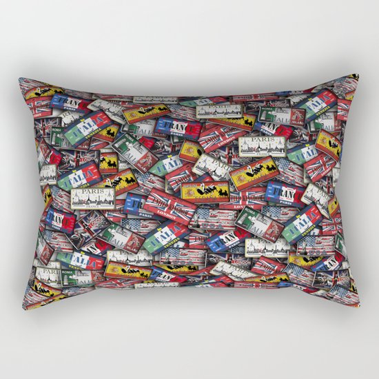 country plates Rectangular Pillow