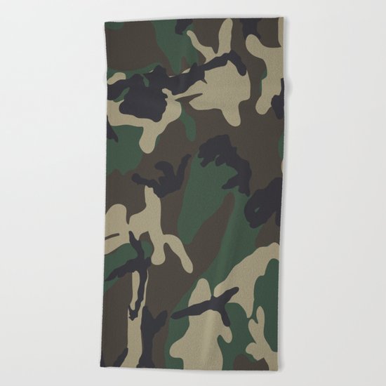 Camo Beach Towel