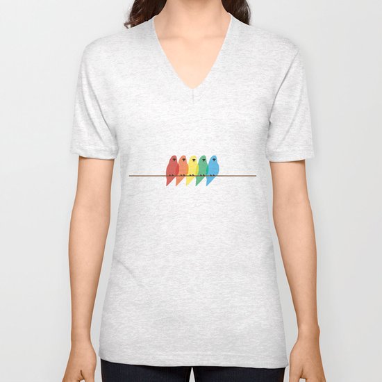 Birds Unisex V-Neck