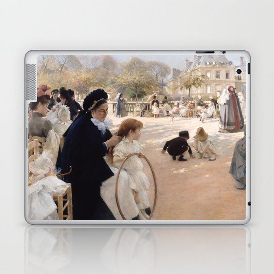 Albert Edelfelt - Luxembourg Gardens, Paris Laptop & iPad Skin