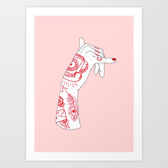Call Me Art Print