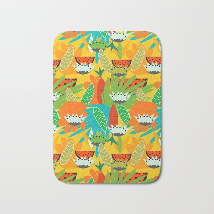 Watermelons and carrots Bath Mat