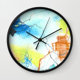 The Dreaming - Square Abstract Expressionism Wall Clock