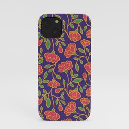 Batik Florals iPhone Case
