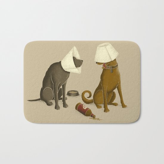 Drunk Dog Bath Mat