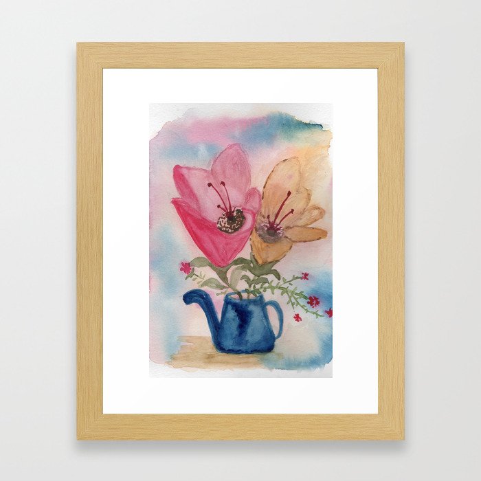 Floral Duo Framed Art Print