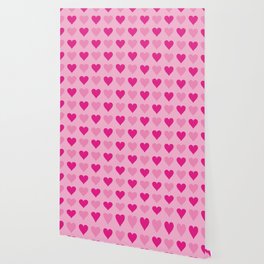 Pink Hearts No. 2 | Heart Pattern | Love Hearts | Patterns | Love | Romance | Valentines Wallpaper