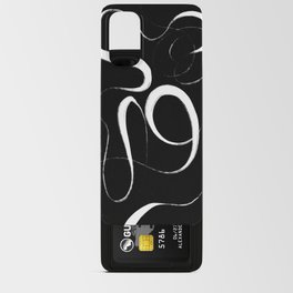 Black and White Elegant Abstract Modern Shapes Android Card Case