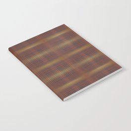 Small Chocolate Glow Plaid Notebook