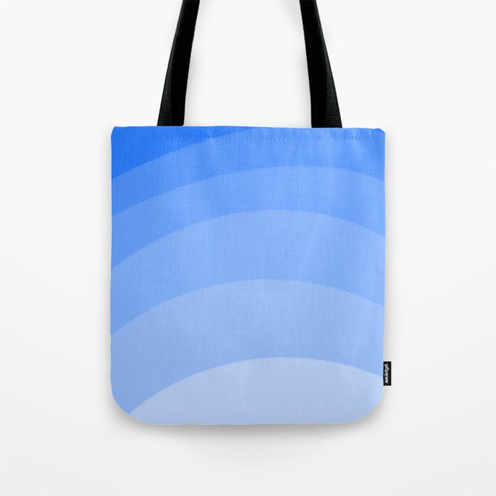 Mid-Century Modern Blue Sunrise Tote Bag