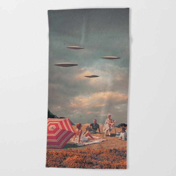 Pretend They Never Came Beach Towel