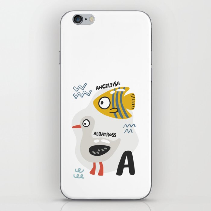 A of angelfish and albatros iPhone Skin