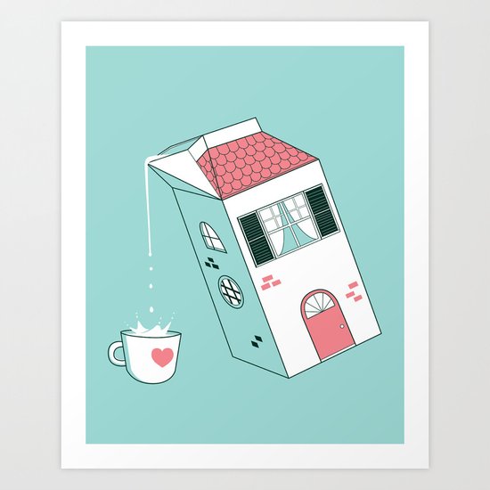 Housepour Art Print