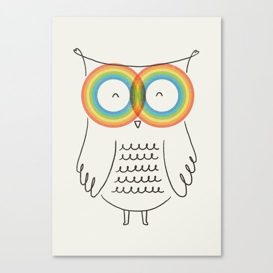 RainbOwl Canvas Print