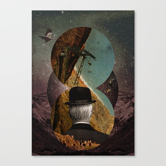 Starlit Rafting Canvas Print