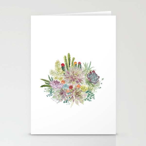 Succulents Stationery Cards