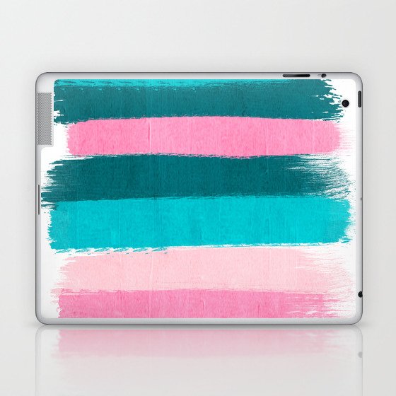 Holden - abstract painting minimal brushstrokes painterly boho modern trendy girly art Laptop & iPad Skin