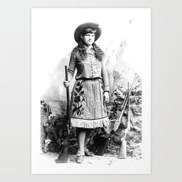 Annie Oakley Portrait Western Gun Owner Photograph Art Print
