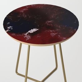 Red Black Side Table