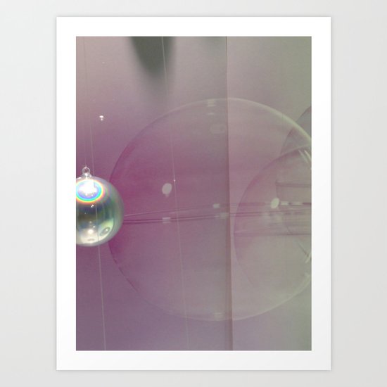 pink silver Art Print