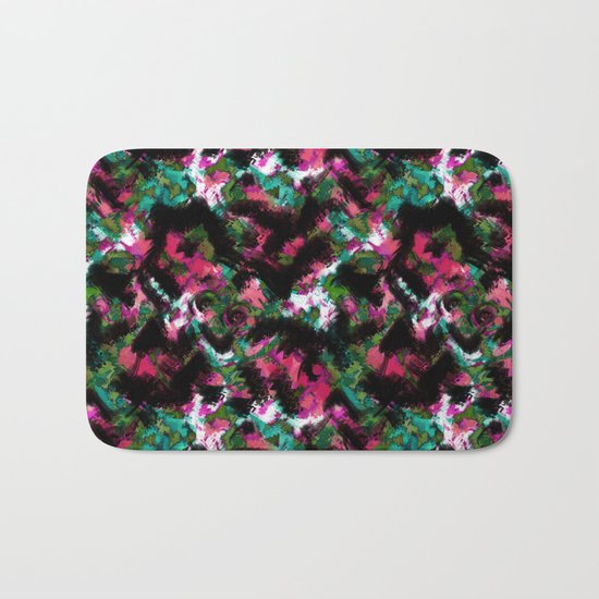 "Watercolor glamour ". "Watermelon juice" . Bath Mat